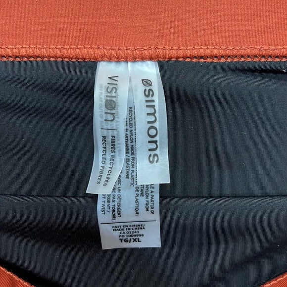 NWOT Simons Vision Sustainable Rust Colored Bikini Bottoms - Picture 4 of 6